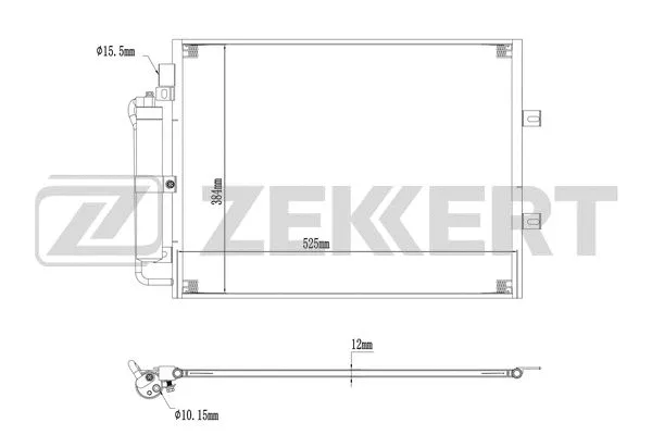 Condenseur, climatisation ZEKKERT MK-3191