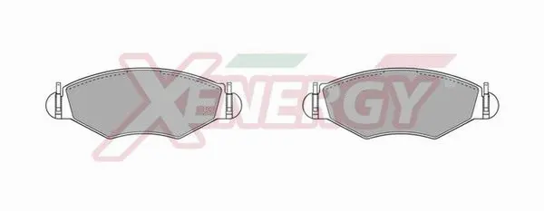 Kit de plaquettes de frein, frein à disque AP XENERGY X40681
