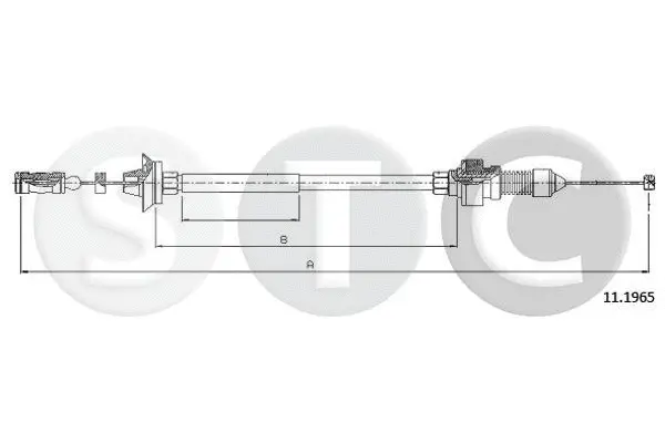 Câble d'accélération STC T480901