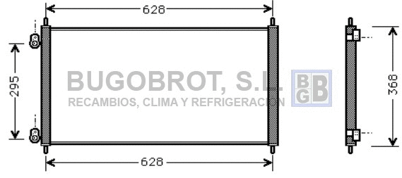 Condenseur, climatisation BUGOBROT 62-HD5106