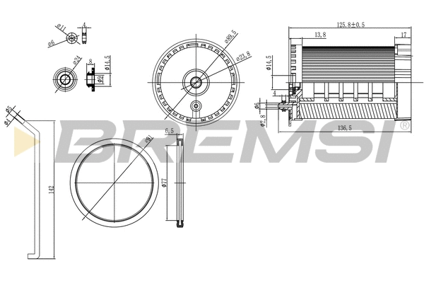 Filtre à carburant BREMSI FE0803