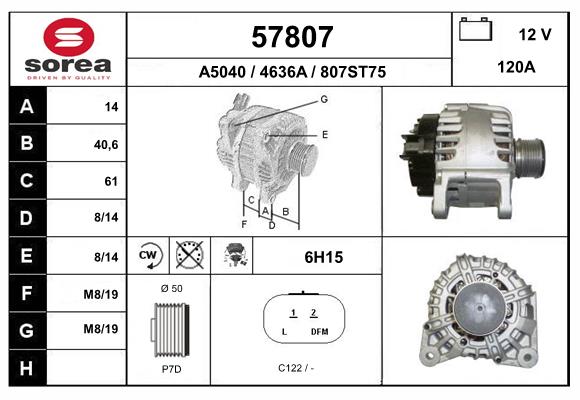 Alternateur EAI 57807
