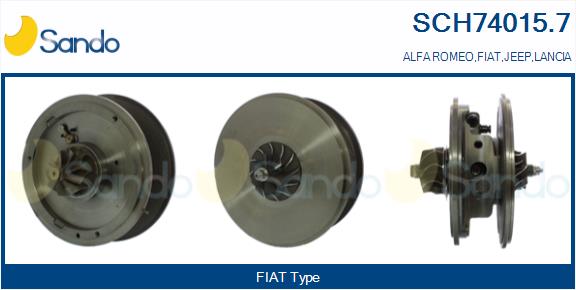 Groupe carter, turbocompresseur SANDO SCH74015.7
