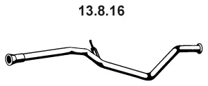Tuyau d'échappement EBERSPÄCHER 13.8.16