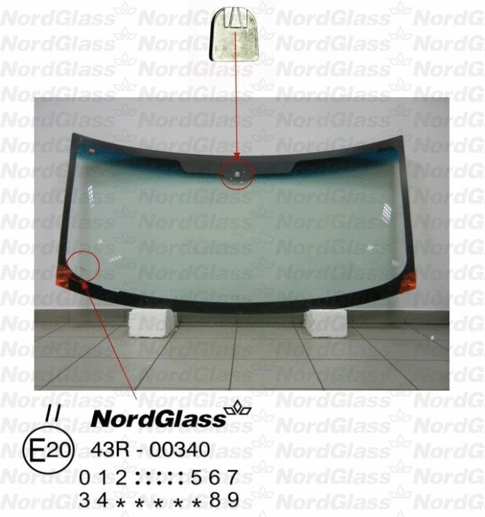 Pare-brise NORDGLASS 4043911