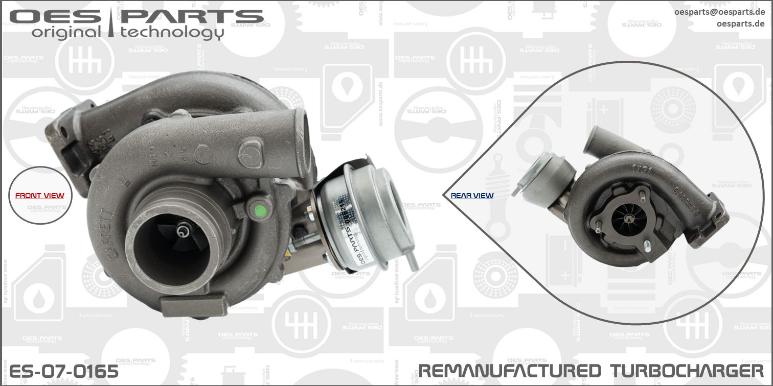 Turbocompresseur, suralimentation OES PARTS ES-07-0165