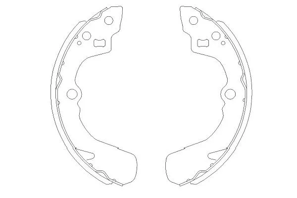 Jeu de mâchoires de frein KAVO PARTS KBS-8905