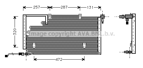 Condenseur, climatisation PRASCO AI5138