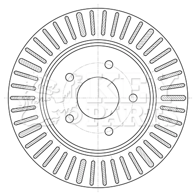 Disque de frein KEY PARTS KBD5424
