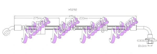 Flexible de frein KAWE H5292