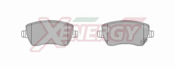 Kit de plaquettes de frein, frein à disque AP XENERGY X40941