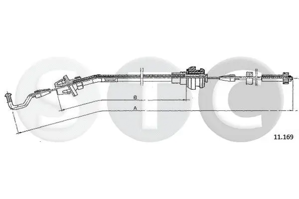 Câble d'accélération STC T480679