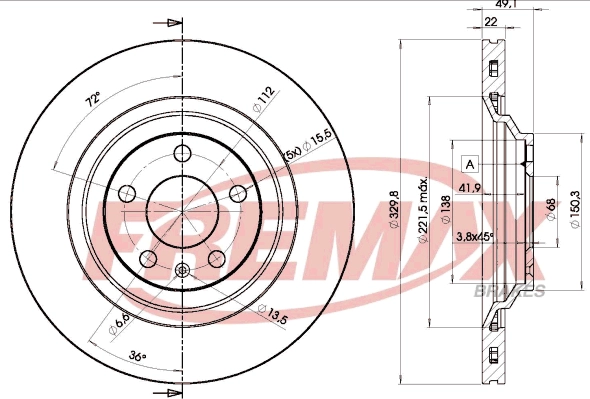 Disque de frein FREMAX BD-5314