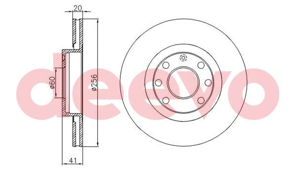 Disque de frein DEEVO BD26040