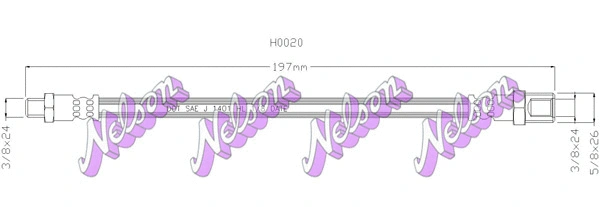 Tuyau d'embrayage KAWE H0020