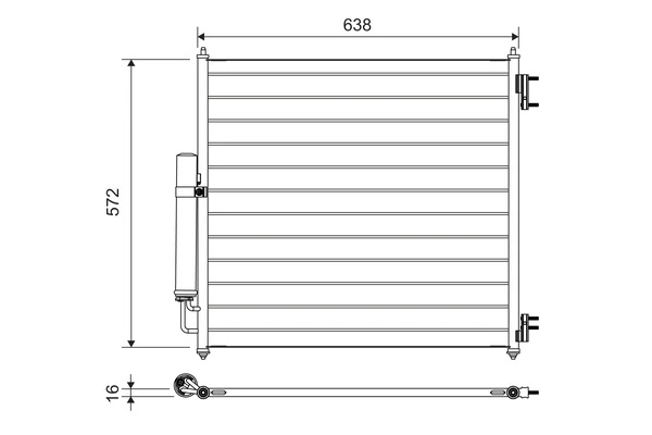 Condenseur, climatisation VALEO 814053