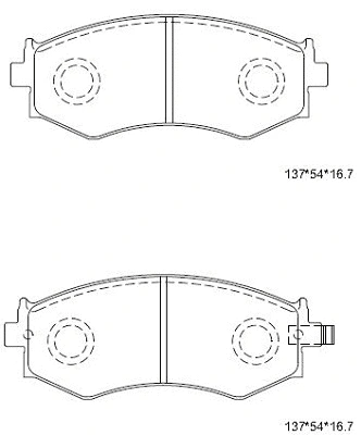 Kit de plaquettes de frein, frein à disque ASIMCO KD1765