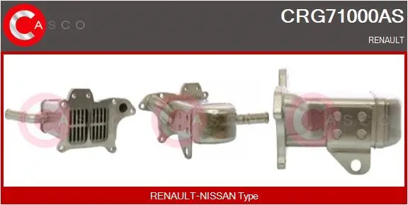 Radiateur, réaspiration des gaz d'échappement CASCO CRG71000AS