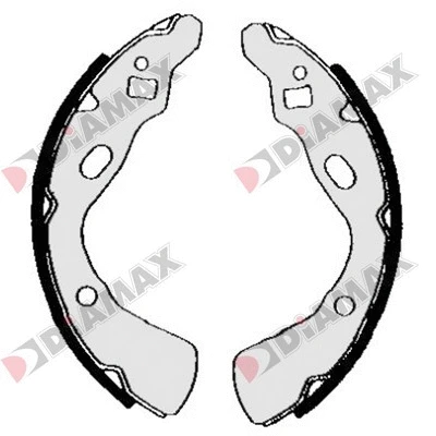 Jeu de mâchoires de frein DIAMAX N01243