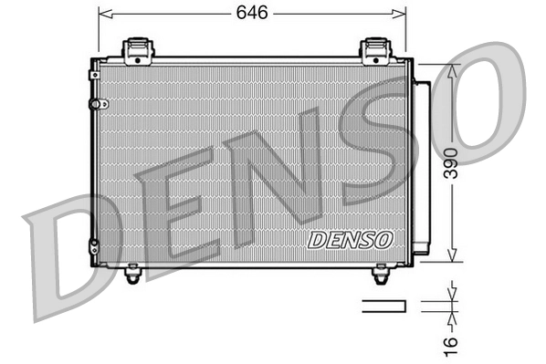 Condenseur, climatisation DENSO DCN50024