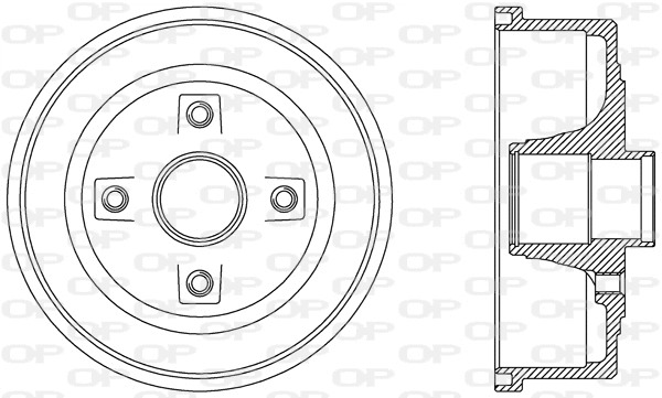 Tambour de frein OPEN PARTS BAD9061.30