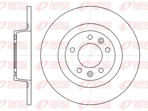 Disque de frein REMSA 61312.00