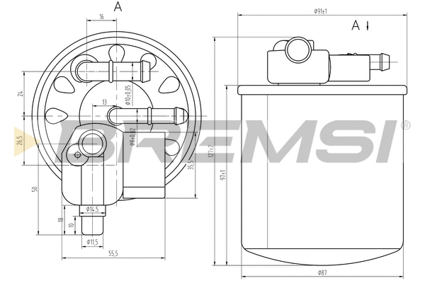 Filtre à carburant BREMSI FE0056