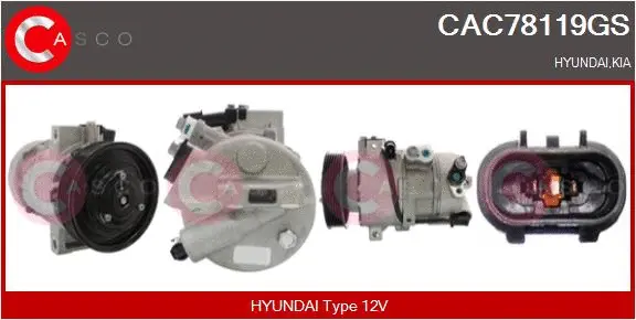 Compresseur, climatisation CASCO CAC78119GS