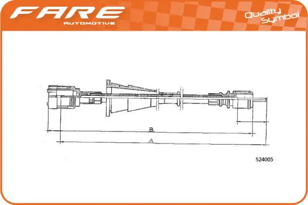 Câble flexible de commande de compteur FARE-CO 27693