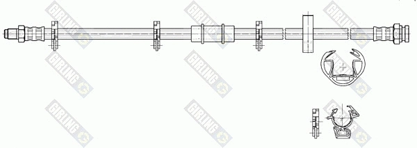 Flexible de frein GIRLING 9002242