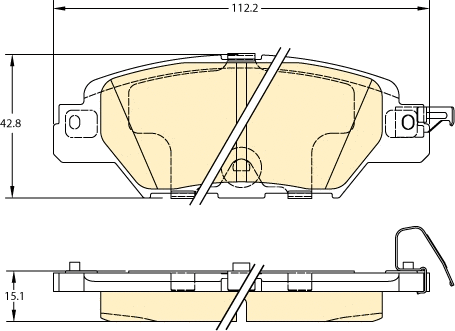 Kit de plaquettes de frein, frein à disque GIRLING 6121638