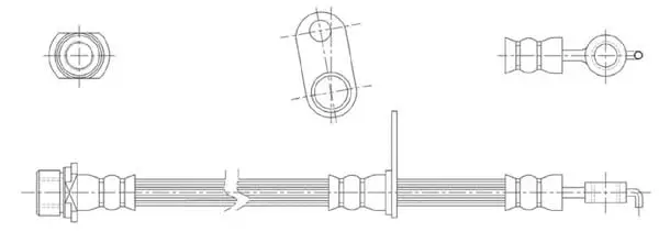 Flexible de frein Technika 44680