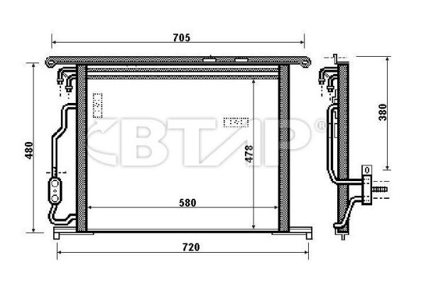 Condenseur, climatisation BTAP BMC819-012