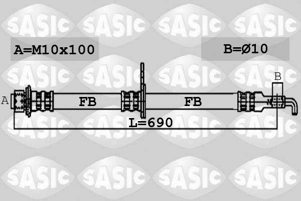 Flexible de frein SASIC 6606113