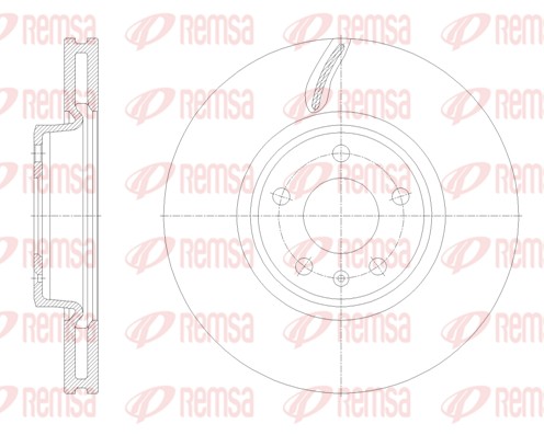 Disque de frein REMSA 62131.10