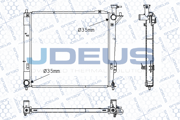 Radiateur, refroidissement du moteur JDEUS M-0540270
