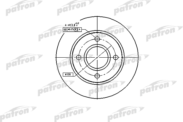 Disque de frein PATRON PBD2752