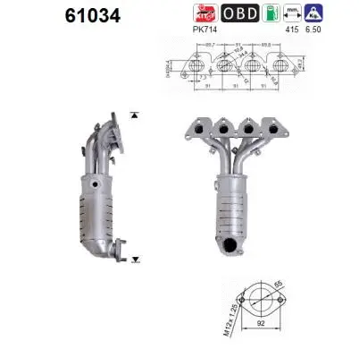 Catalyseur AS 61034