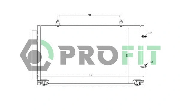 Condenseur, climatisation PROFIT PR 2024C1