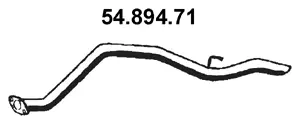 Tuyau d'échappement EBERSPÄCHER 54.894.71