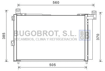 Condenseur, climatisation BUGOBROT 62-FD5486