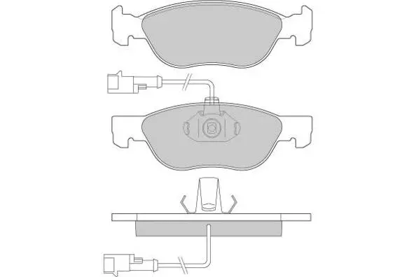 Kit de plaquettes de frein, frein à disque E.T.F. 12-0677