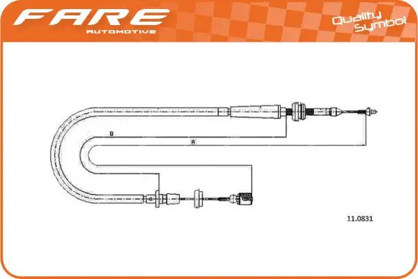 Câble d'accélération FARE-RCH 26011