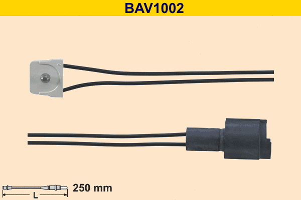 Contact d'avertissement, usure des plaquettes de frein BARUM BAV1002