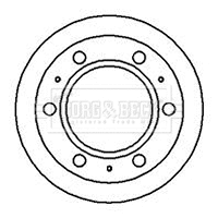 Disque de frein BORG & BECK BBD5852S