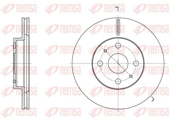 Disque de frein REMSA 62088.10