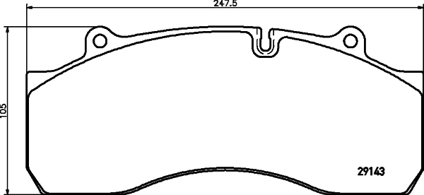 Kit de plaquettes de frein, frein à disque DON CVP089K