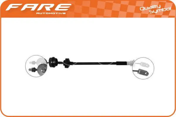 Tirette à câble, commande d'embrayage FARE-RCH 24742