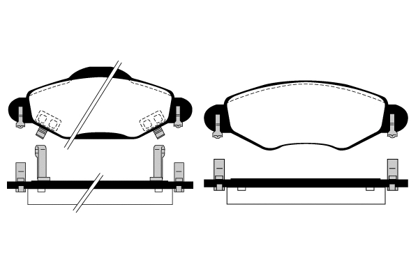 Kit de plaquettes de frein, frein à disque Technika 01533