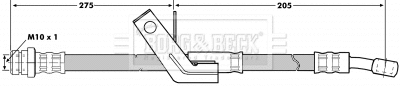 Flexible de frein BORG & BECK BBH7045
